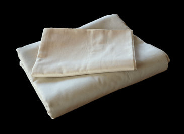 100% Organic Cotton Sateen Sheets in Natural
