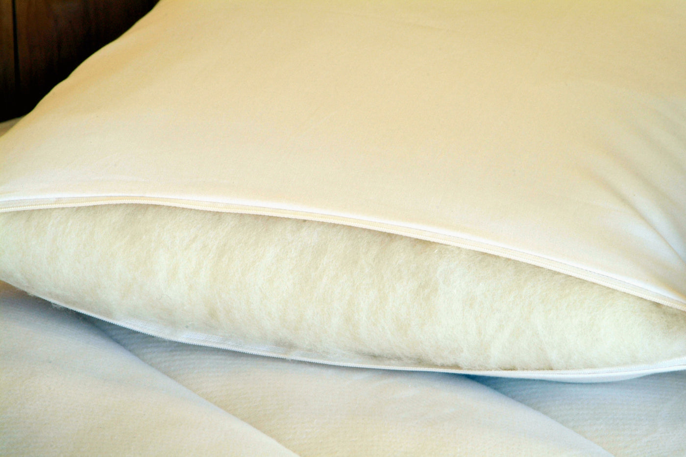 Bed Pillow- Wool Wrapped Latex