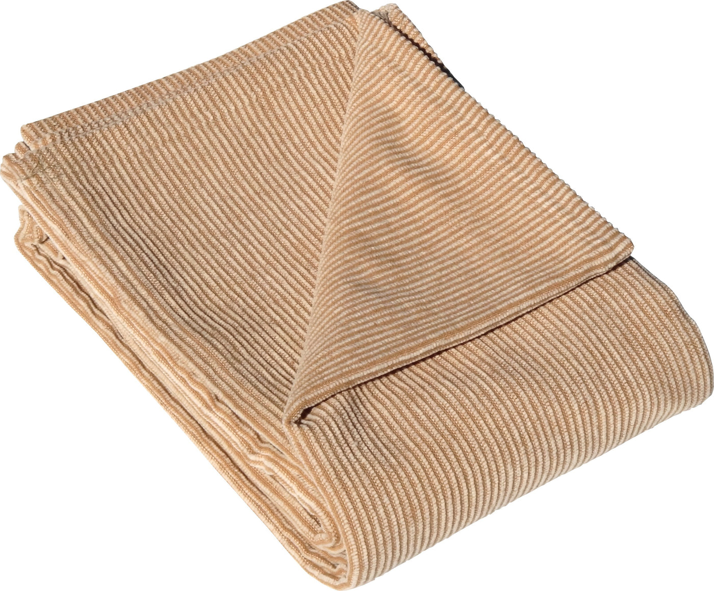 Striped Brown/Natural Chenille 40 x 56" Toddler Blanket