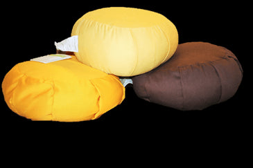 Organic BUCKWHEAT filled ZAFU Meditation Pillow in 100% Cotton Twill Fabric - WLH A