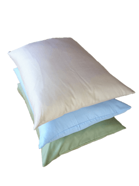 Organic Case Green Cotton Sleep Pillows w/zip