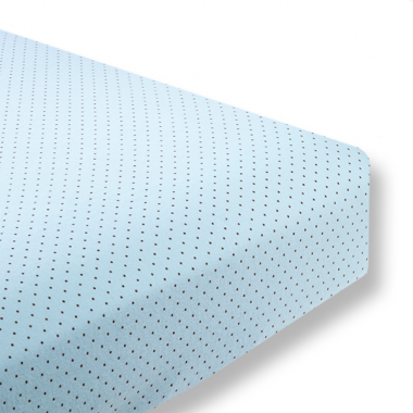 Flannel Fitted Crib Sheet  Brown Polka Dots