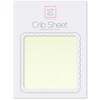 Flannel Fitted Crib Sheet  Fresh Pastel Polka Dot