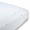 Flannel Fitted Crib Sheet  Pastel & Sterling Little Dots