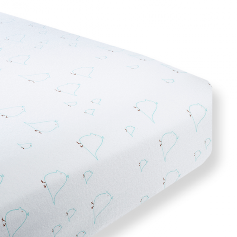 Flannel Fitted Crib Sheet Mama & Baby Chickies
