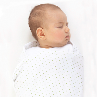 Ultimate Swaddle Brown Mod Circles