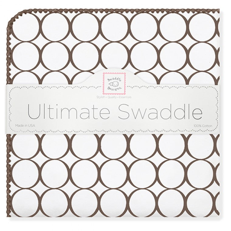 Ultimate Swaddle Mod Circles on White
