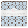 Ultimate Swaddle Brown Mod Circles